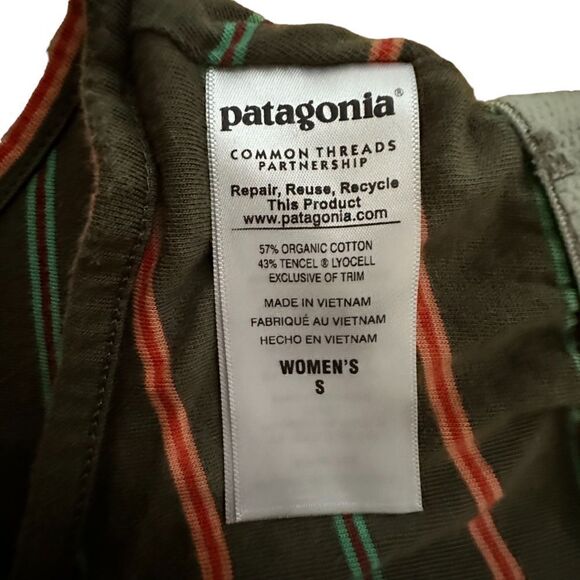 Patagonia ~ Womens Striped Spaghetti Strap dress ~ size Small - Picture 5 of 8